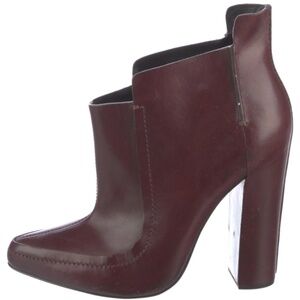 Alexander Wang - Kim Oxblood Leather Booties